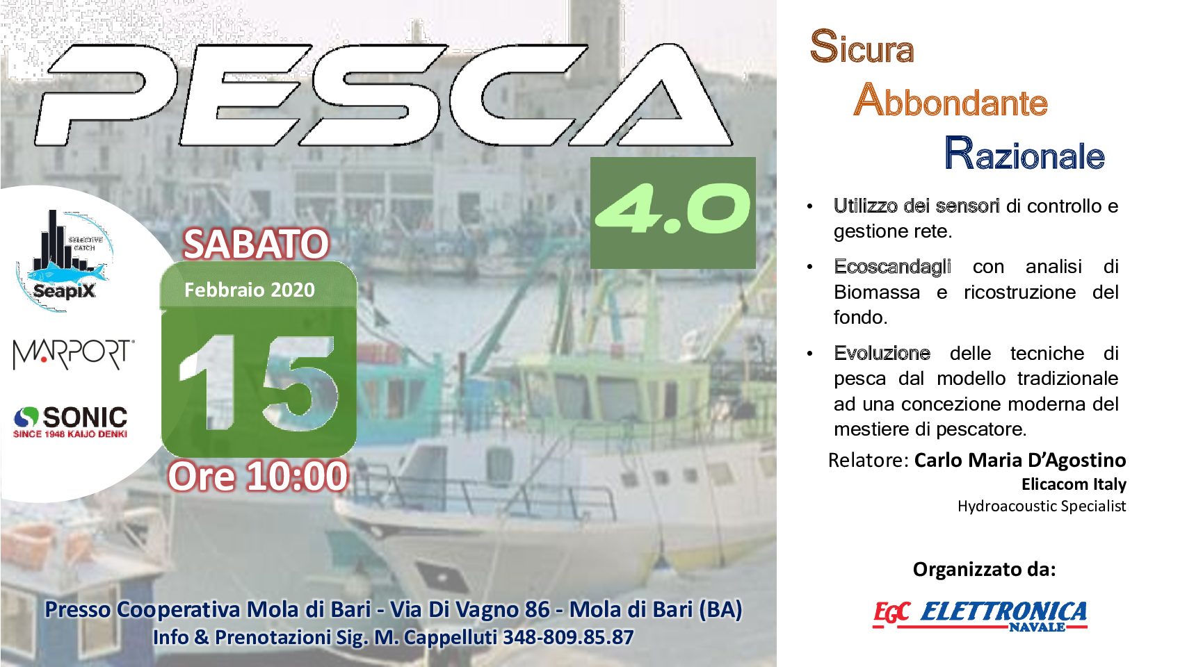 EVENTO PESCA 4.0 SABATO 15 FEBBRAIO ORE 10:00